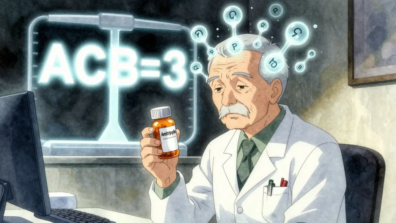 Anticholinergic Burden of Tricyclic Antidepressants: Cognitive and Cardiac Risks Explained